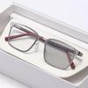 High Definition Photochromic Myopia Glasses Square Full-Frame Business Ultra-Lightweight Eyewear Minus Diopter 0 To -4.0