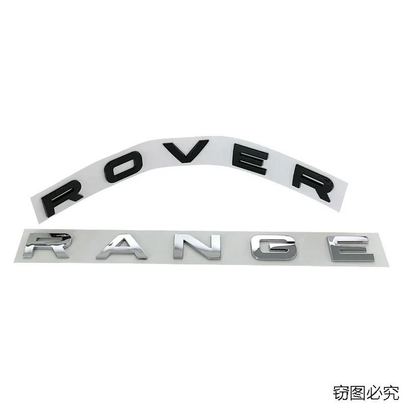 Front Hood Sticker Abs Car Trunk Letters Badge for Land Rover Range Rover Emblem Evoque Vogue Velar SV L405 L322 2 Q3 4 Sport