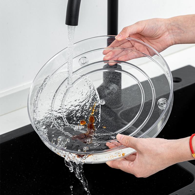 Multifunctional Rotating Storage Rack for Kitchen, Spice, Fruit, Cosmetics - Single, Double, or Triple Layer Tray