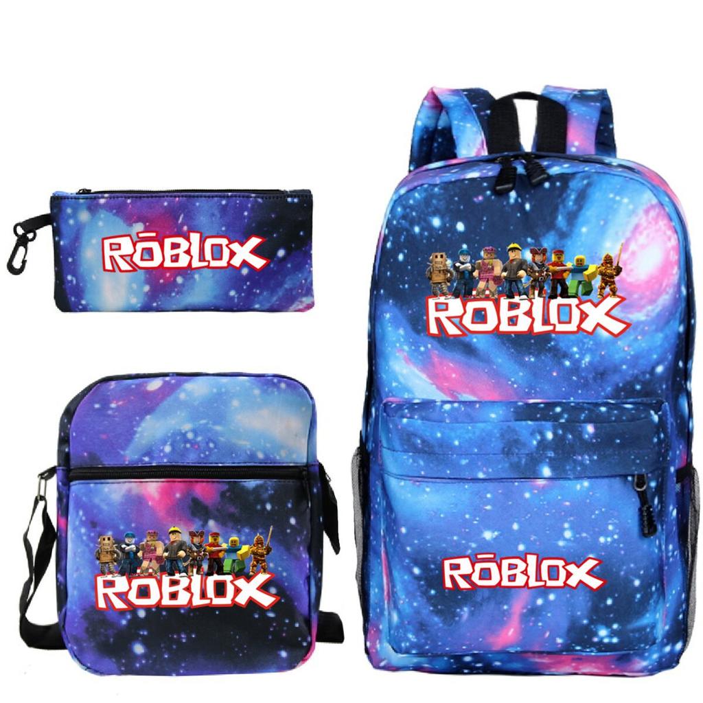 Primary And Secondary School Students Casual Schoolbag Three-Piece Cartoon Game Merchandise Printed Children'S Fashion Backpack