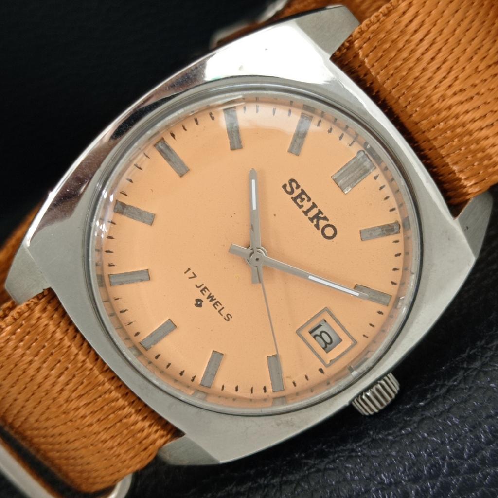 

ВИНТАЖНЫЕ МУЖСКИЕ ЧАСЫ SEIKO JAPAN 6602B С РУЧНЫМ ПОДЗАВОДОМ, БЕЖЕВЫЙ ЦВЕТ ЦИФЕРБЛАТ a706439-1