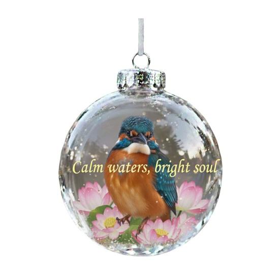 Christmas Ornament Christmas Tree Bird Spherical Decorative Pendant Snowflake Ornament Holiday Tree Decoration