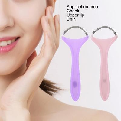 2pcs Hair Removal Spring,Spring Facial Epilator,Spring Facial Hair Remover Women Portable Threading Face Epilator for Upper Lip Chin Cheeks