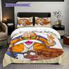 1 Stück Dragon Ball Muster Bettwäsche Steppbett Set Bettbezug Kissenbezug Heimdekoration Geburtstagsgeschenk (1 Bettbezug + 2 Kissenbezüge, ohne Füllung)