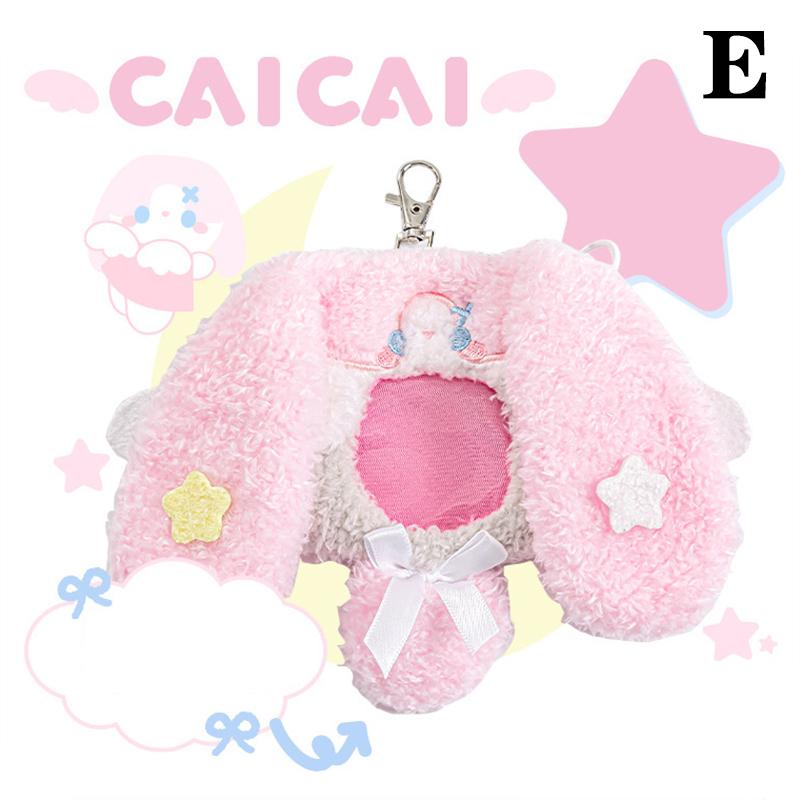 

Милый брелок-держатель для карточек с щенком, сумка для бейджа, плюшевый мультяшный кошелек для монет с животным, подвеска-брелок для женщин