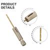 1pc Drill HSS High Speed Steel Coated Drill Bit 1 4 Hex Shank 1.5mm-6.5mm Wood Iron Plate Punch Screwdriver Drill