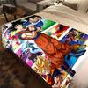 1PC Son Goku  Print Flannel Blanket, High Quality All Seasons, Home Decor, Warmth and Comfort, Perfect for Christmas Gifts