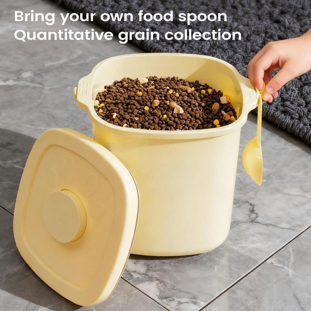 Dog Food Storage 10L Vacuum Sealed Snack Box Anti-Moisture Dog Food Storage Bin for Cat Puppy Bunny Kitchen Pantry Home Garage