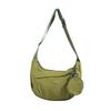 Minimalist Nylon Solid Color Dumpling Bag With Internal Pouch For School And Work