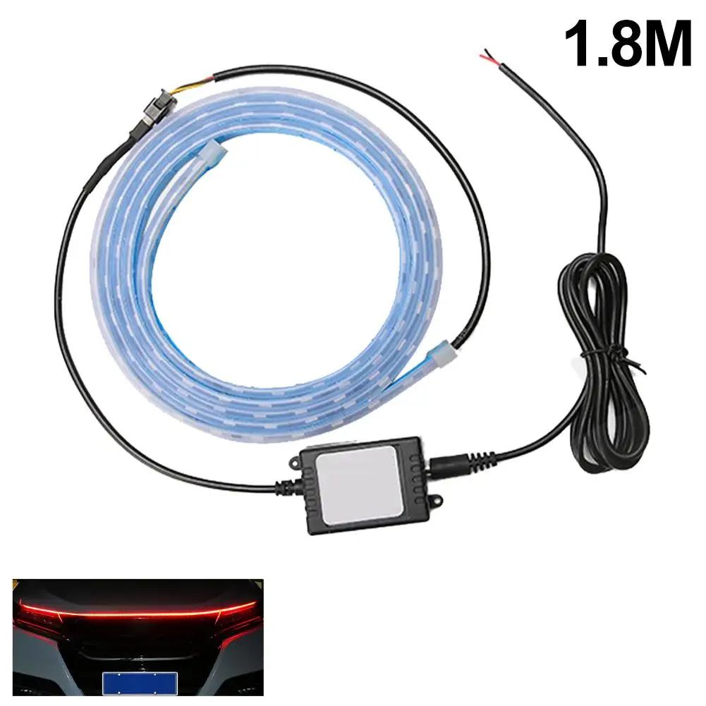 

180cm Scan Starting LED Light Strip Dynamic Car Hood Light Car Universal Daytime Running Strip Decorative Decor Accessory L C2G4
