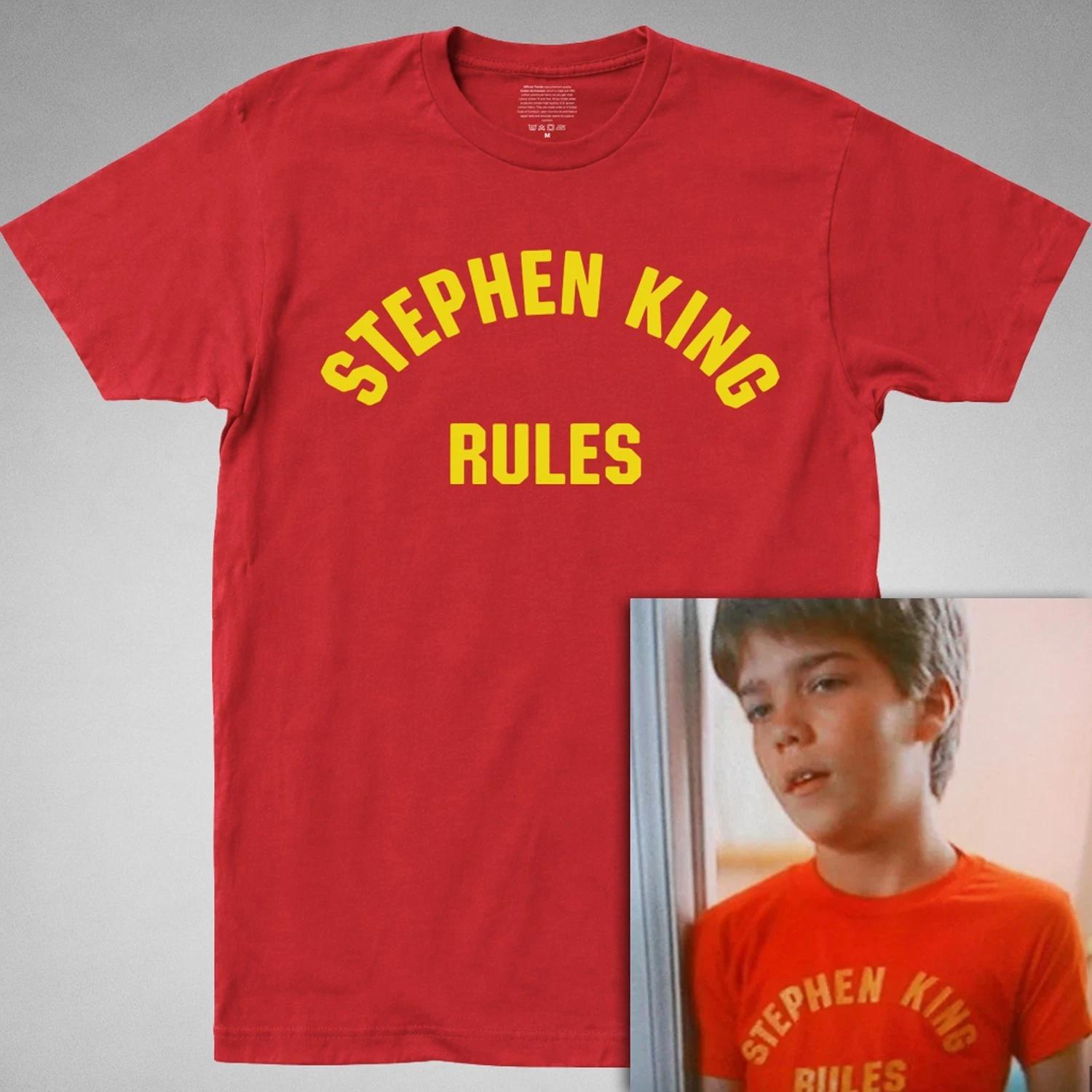 Футболка STEPHEN KING RULES стивен команда монстров смешная цитата из фильма 80-х сияние it XXXL