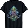 Vintage Cthulhu Myth Octopus Monster Lovecraft Terror Theme T-shirt Summer New Men's and Women's Casual Fashion T-shirt