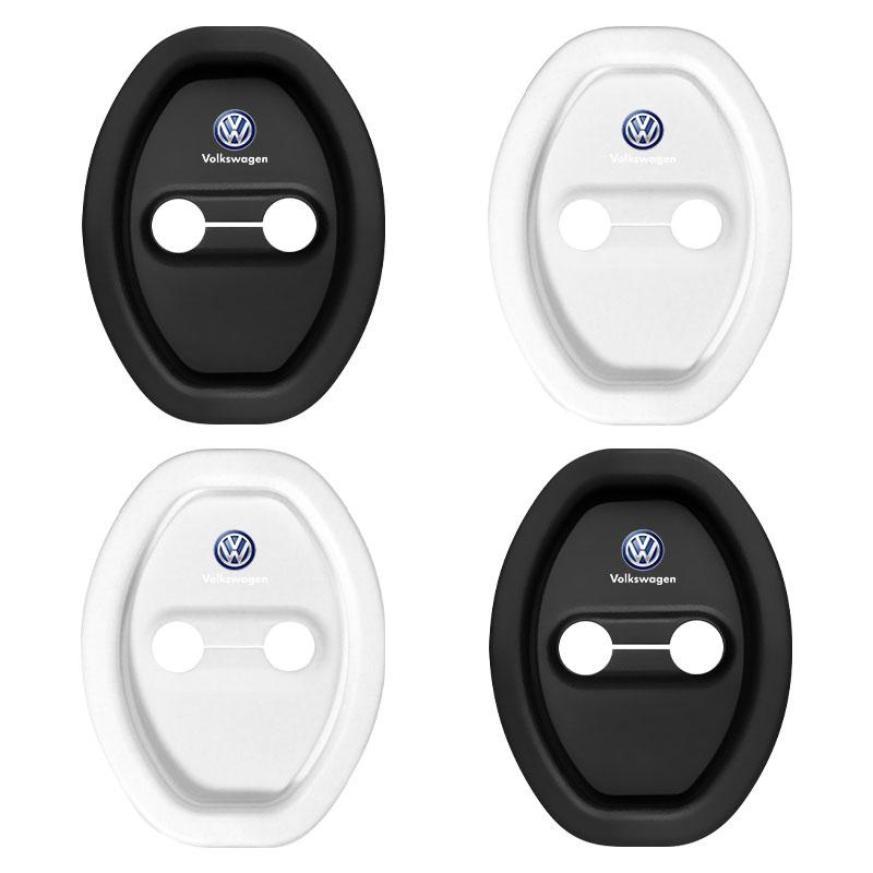 4Pcs Car Door Stopper Cover Door Lock Protective Covers For Volkswagen Polo Golf-4 5 6 7 MK5 MK6 MK7 Tiguan Passat 3B7 601 171
