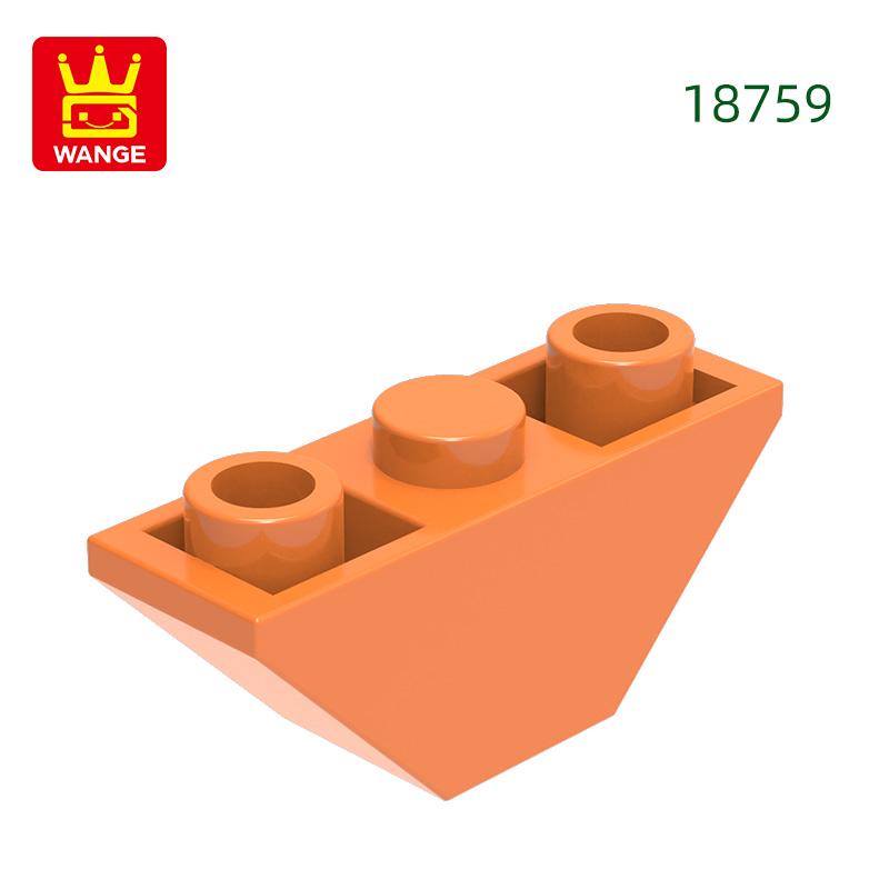 114 Stück/Los 18759 Schrägstein umgekehrt 45 3x1 Baustein Moc Farb-Zubehör Kompatibel mit featuring Brick DIY Kinderspielzeug Montagebausteine