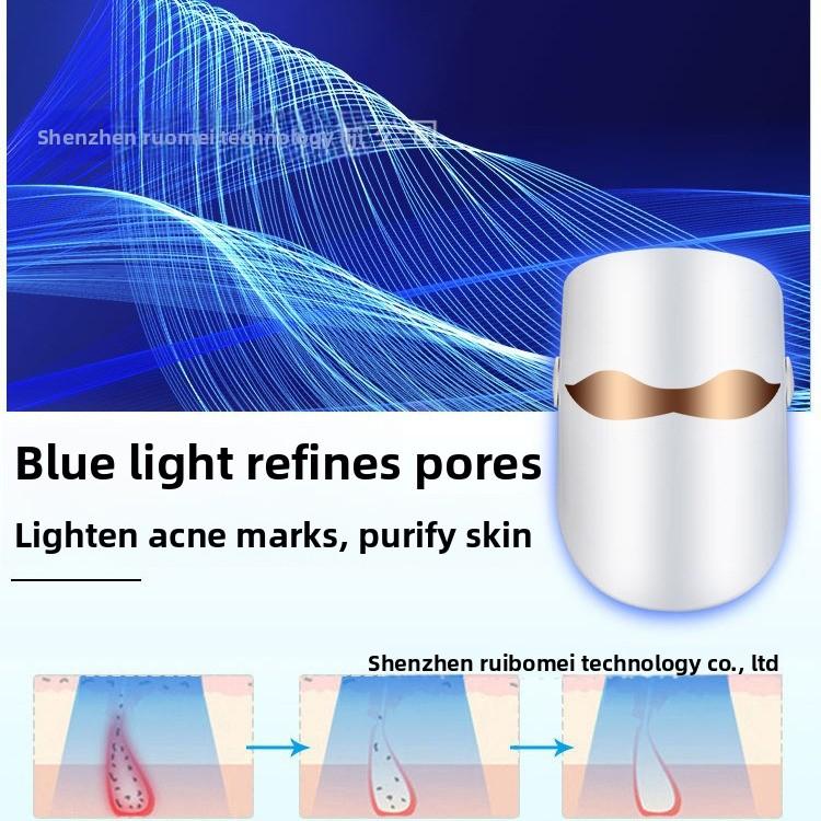 Photon Skin Rejuvenation Instrument Technology Spectrometer Led Beauty Instrument Household Mask Machine Color Light Mask Color Manufacturer