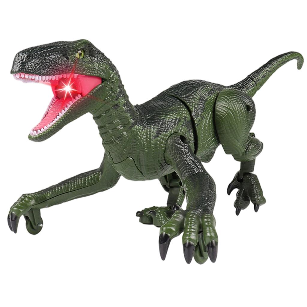 2.4G Realistic Light-Up Crawling Dinosaur Remote Control Toy With Mist Spray For Children