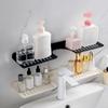 Wall Mounted U Shaped Countertop Storage Rack Water Drainage Kitchen Storage Rack Bathroom