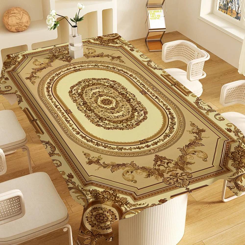 Vintage Perzische Rechthoekige Tafelkleden Bedrukte Tafelkleden voor Boerderij Vakantie Bruiloft Feest Eettafel Decor 100x160cm