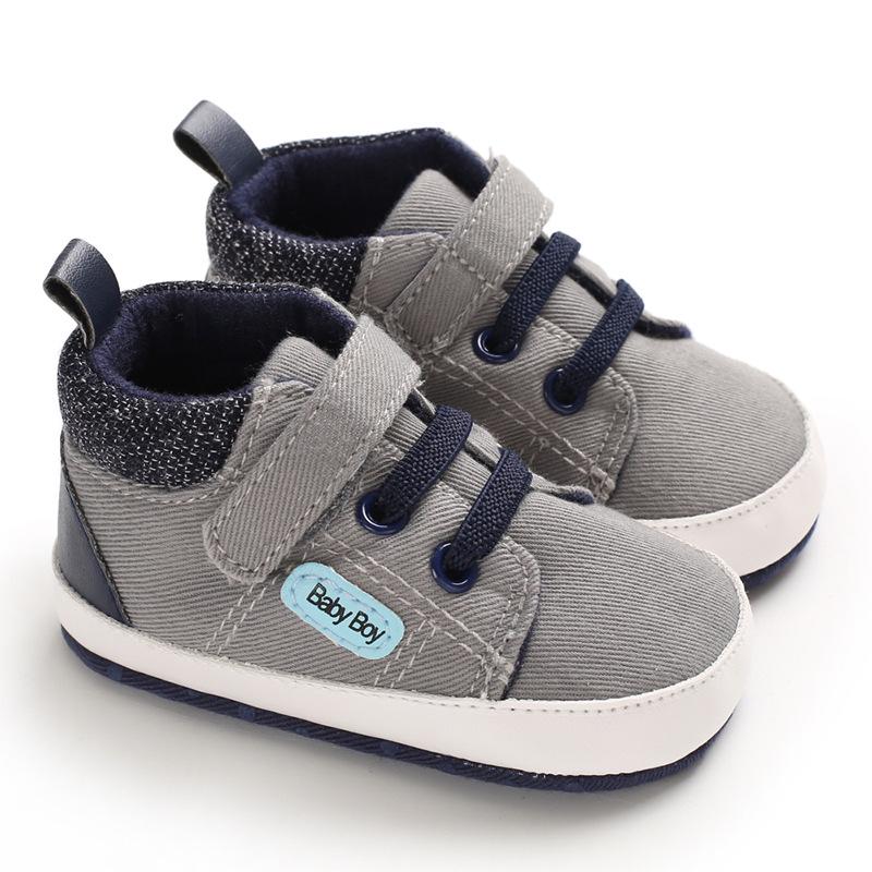 Spring & Autumn Soft Sole Canvas Baby Walking Shoes (0-1 Year, Non-Slip)