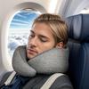 1 Stück ELHIVE Memory Foam Reisekissen mit atmungsaktivem Bezug - Nacken & Rücken, maschinenwaschbares, tragbares Kissen, geeignet für Flugzeug, Auto, Büro & Zuhause