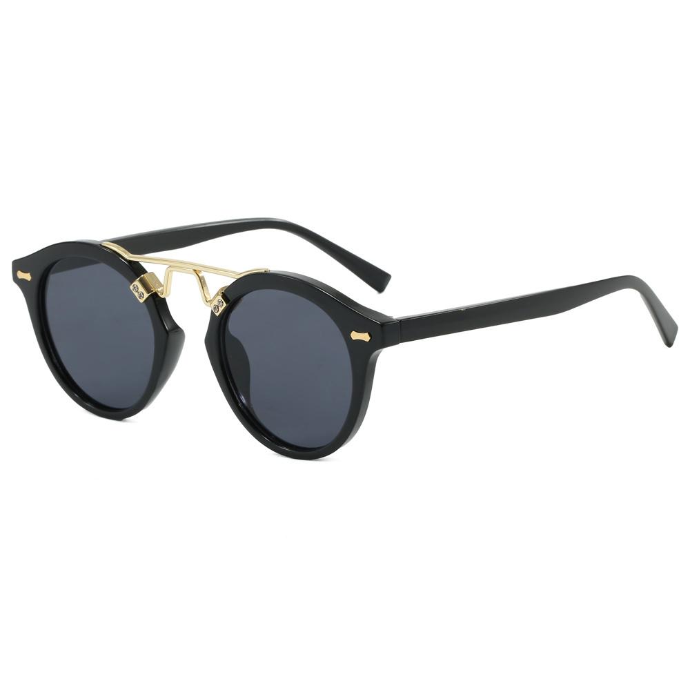 Superhot Eyewear 44661 Fashion 2025 Retro Round Simple UV400 Decorative Sunglasses C1