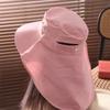 Anti-UV Wide Brim Sun Hat Korean Style Women Bucket Hats Trendy Sun Protection Hat  with Neck Cover