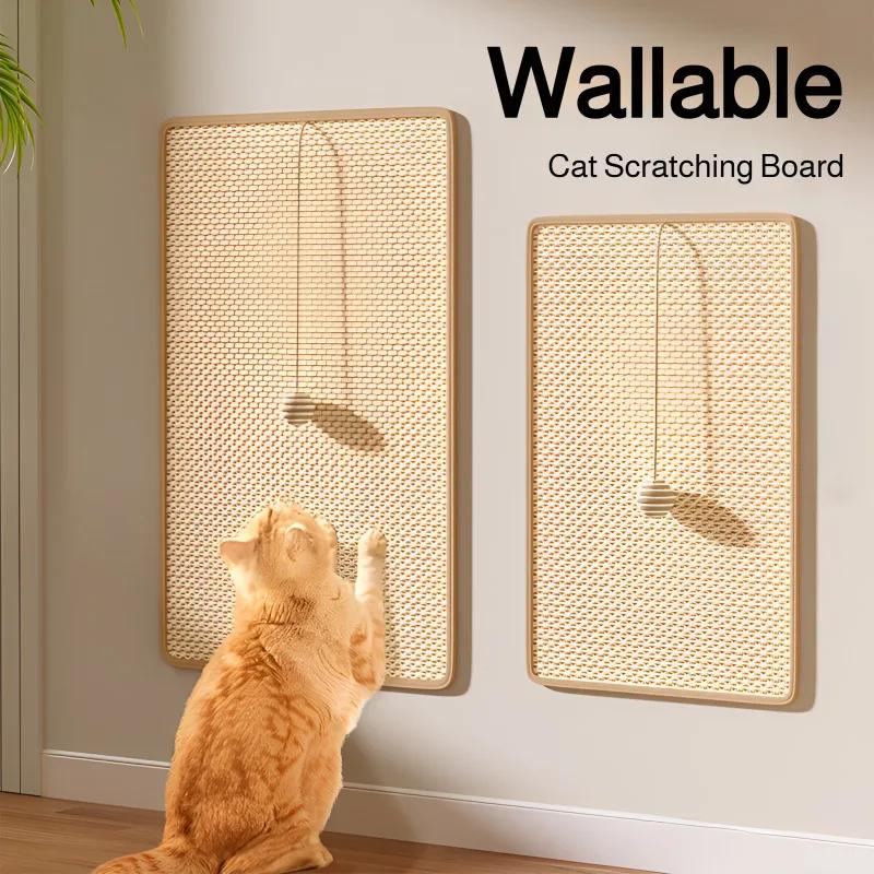 Durable Sisal Cat Scratch Pads, Cat Wall Pads, Sofa Claw Grinding Pads, Scratch Board Wall Stickers Pet Cat Toys Pet Accessories
