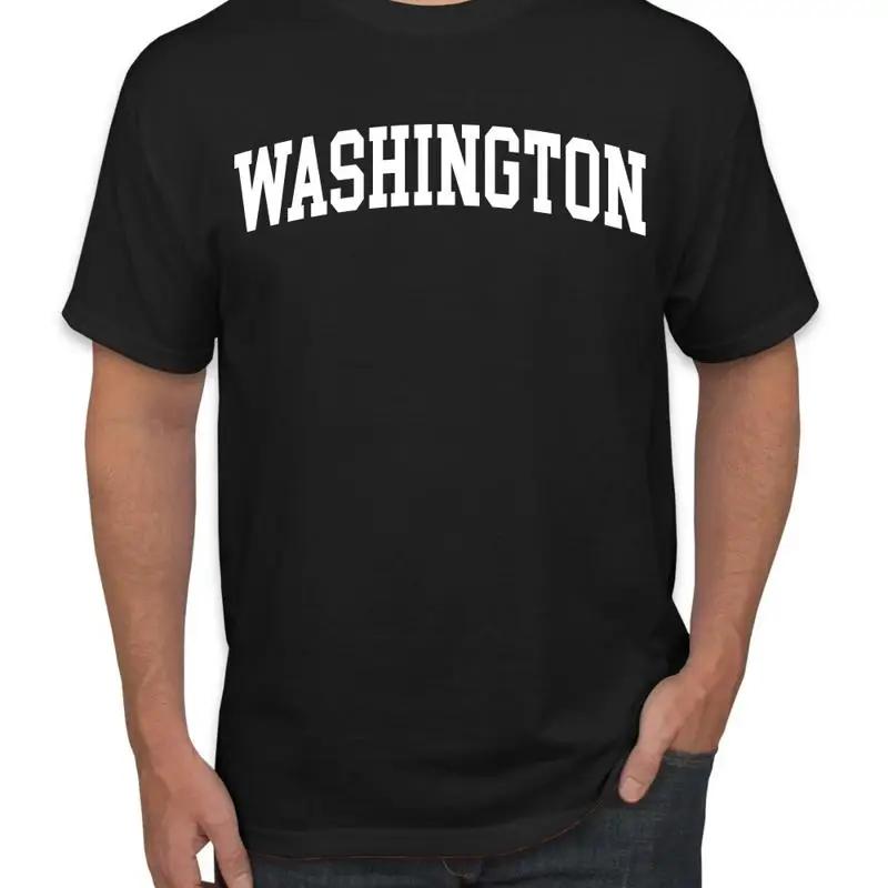 State of Washington College Style White Fashion Men T Shirt