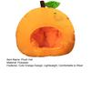 Cute Orange Fruit Plush Hat PP Cotton Filled Elastic Soft Warm Lightweight