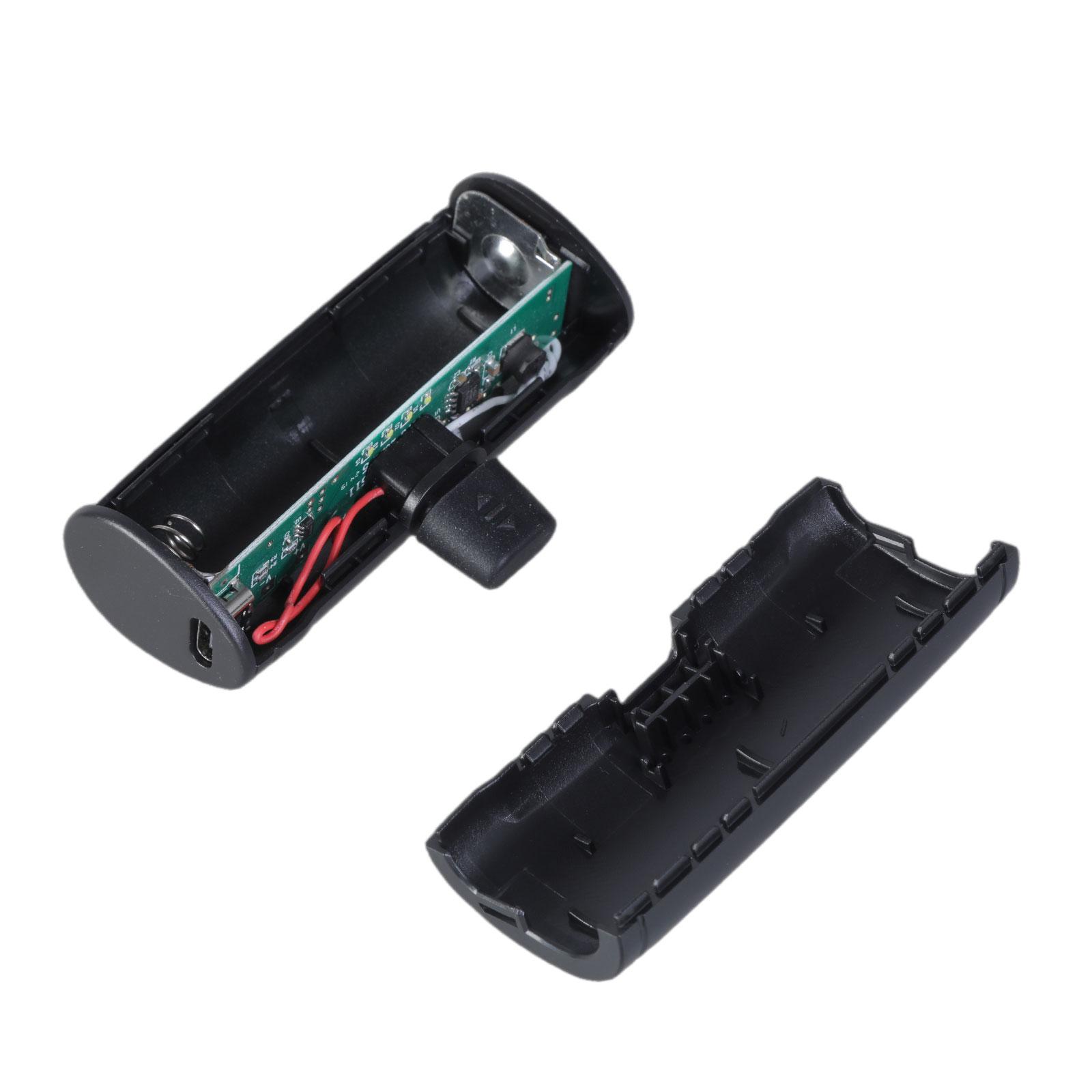 

Сделай сам Коробка для хранения батарей Без пайки Внешний корпус PowerBank 18650 для 1x18650 батареи Легкая установка Порт Type C/Lightning чёрный