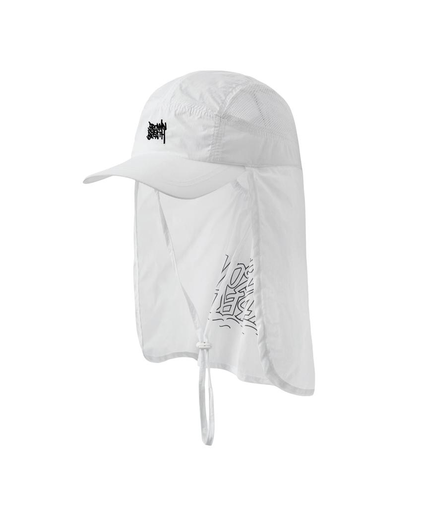Beulaunbeuleseukijeu Kids Tag Flap Cap - Ivory