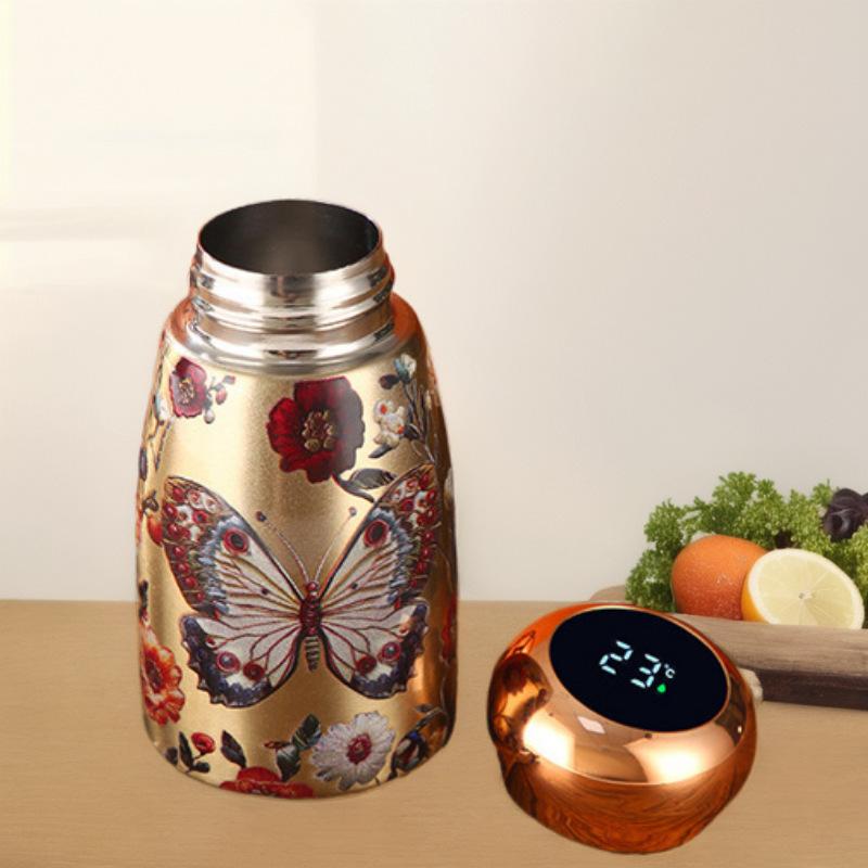 Internet Celebrity Explosion Mini Mushroom Cup Intelligent Temperature Display High Value Water Cup Student Portable Special Small Capacity Guarantee