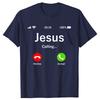 Jesus is Calling Christian Tshirts Men Women Fashion Casual Tshirt 100 Cotton Loose Oversized Crewneck Collar Hip Hop T Shirt
