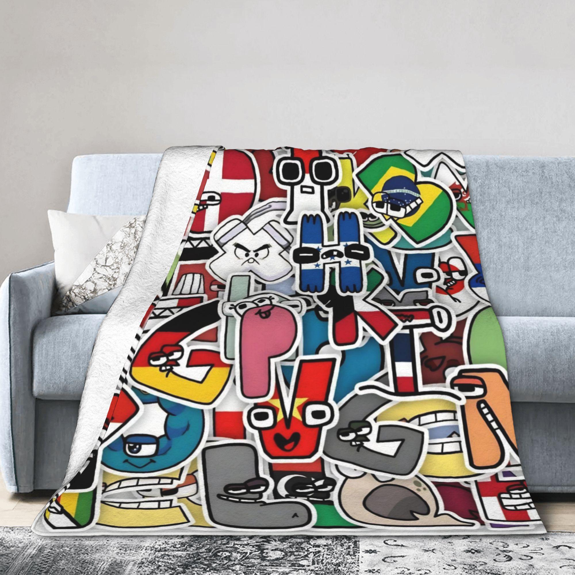 Panika Chen Unisex Alphabet Lore English Cartoon Blankets Villain Letters Fuzzy Awesome Breathable Throw Blanket For Home Textile Decor Car