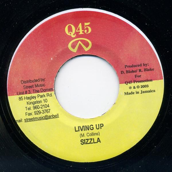 

7inch Record SIZZLA - Living Up NONE Q45 2003 Jamaica Reggae, Ska & Dub Used