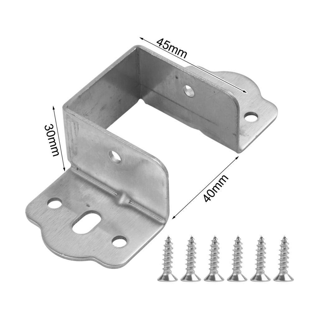 Bed Rail Brackets Heavy Duty Support Metal Hinges Fixed With Screws