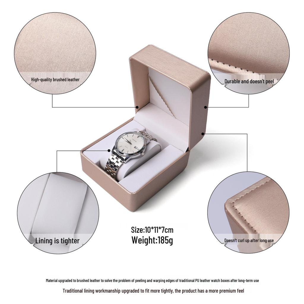 PU Watch Box: Flip-Top Display & Storage for a High-End Feel