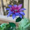 Metal Blomsterhavepæl Vejrbestandig Udendørs Have Græsplæne Terrasse Sti Realistisk Jern Blomsterpæl Dekoration Ornament