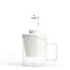 Nanshan Mr. Large Capacity Glass Tea Mug with Lid