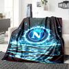 1pc Blanket - NAPOLI LOGO Print Design,Lightweight Blanket for Sofa,Bed- Soft &Warm,Gift for All Seasons