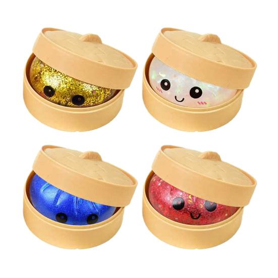 1/4ks Simulovaná hračka na parenú buchtičku Úľava od stresu Pomalé dvíhanie Buchtička Senzorická hračka Kancelária Domov Relaxácia Mäkká loptička na stres Buchtička Stláčacia Fidget hračka