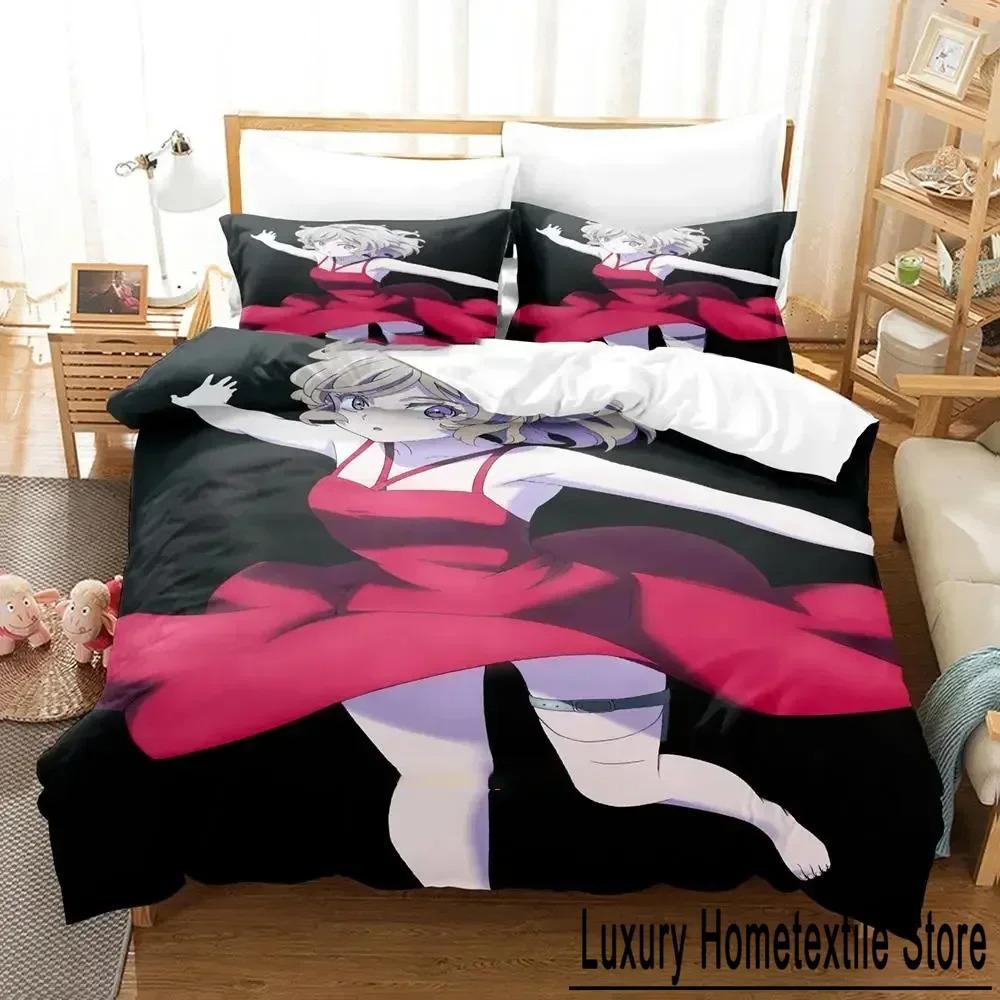 3d Anime Kotoko Iwanaga Kyokou Suiri Bedding Set Duvet Cover Bed Set Quilt Cover Pillowcase Comforter King Queen Size Boys Adult