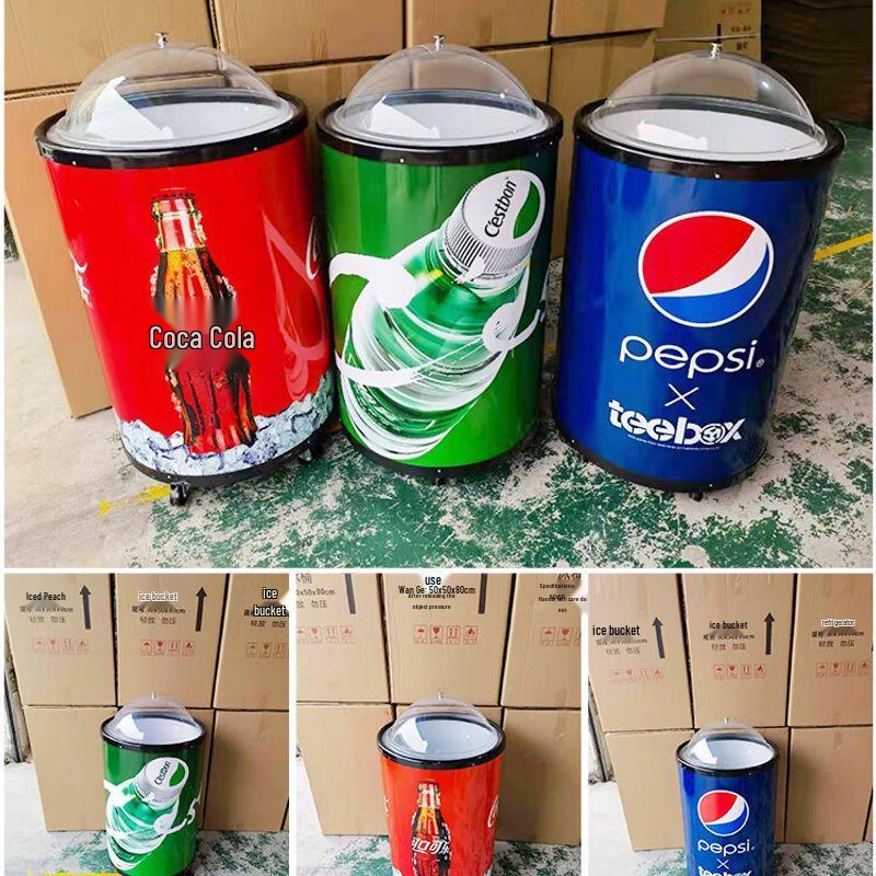 Promotional Convex Lid Plastic Ice Bucket