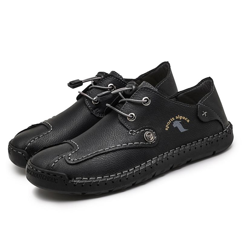 Летняя удобная обувь Мужская замшевая кожаная обувь Модные мужские кроссовки Повседневная — фото 8