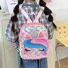 Sequin Letter Fashion Bag Preschool Girls School Backpack With Cartoon Design