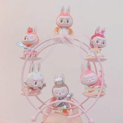 Labubu Toy Display Rack Hand Puppet Doll Ferris Wheel Storage Bubble Mart Blind Box Shelf