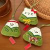 Chinese Style Zongzi Pendant Traditional Cartoon Plush Doll Pendant  Cultural Activity