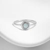 MODIAN 925 Silver Vintage Sunflower Delicate Opal Trendy Ring For Women White Gold Plated Stackable Fine Jewelry Gift