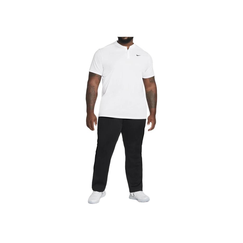 Nike Dri-FIT Victory Solid Logo Short Sleeve Polo Shirt Men Tops White DH0838-100