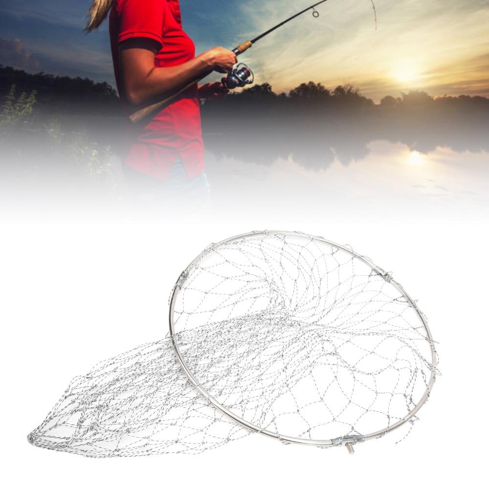 Foldable Brail Net Nylon Fishing Net Portable Landing Net Heads  Fishing Enthusiasts